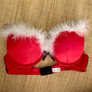 Red and White Christmas bra